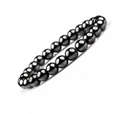 Hematite 8mm Round Bead Bracelet