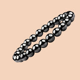 Hematite 8mm Round Bead Bracelet