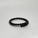 Black Tourmaline one fold adjustable Bracelet (Energised) - vaidikurja