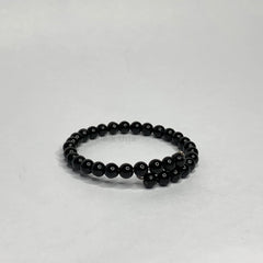 Black Tourmaline one fold adjustable Bracelet (Energised)