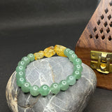 Green Aventurine & citrine bracelet