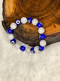 Peace and Protection Bracelet(Moon stone and evil eye bracelet) - vaidikurja